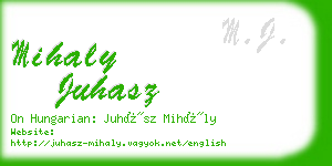 mihaly juhasz business card